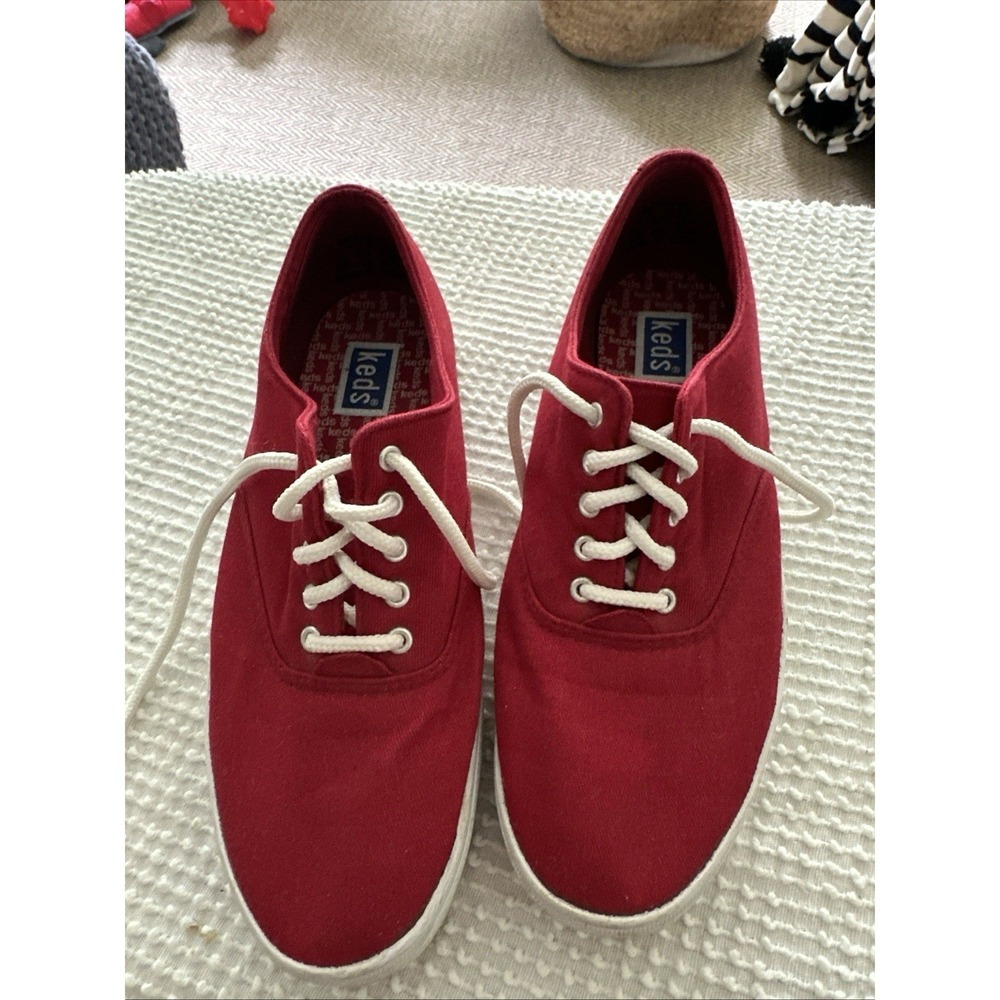 Keds Tennis Shoes Sneakers Red Size 8 Excellent Condition